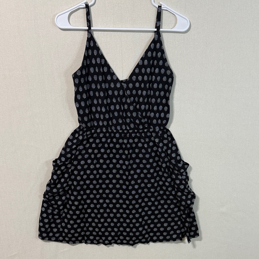 Fossil Black and Gray Patterned Mini Dress